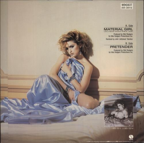 Madonna Material Girl - Stickered + Poster UK 12